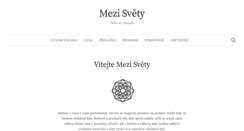 Desktop Screenshot of mezisvety.divinorum.cz